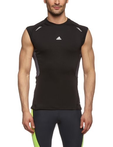 adidas Techfit - Camiseta para Hombre, tamaño M, Color Negro