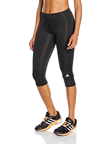 adidas Techfit Capri Mallas, Mujer, Multicolor (Negro/Plamat), XS