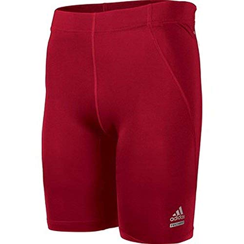 adidas Techfit C&S - Mallas Cortas para Hombre, Atlético, Large, Rojo (Power Red)