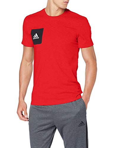 adidas Tiro 17 tee Camiseta, Hombre, Rojo (Escarl/Negro/Blanco), XL