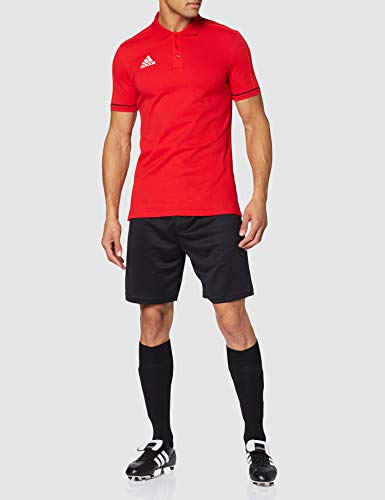 adidas Tiro17 Cotton Polo, Hombre, Rojo (Escarl/Negro/Blanco), M