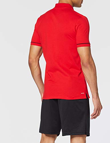 adidas Tiro17 Cotton Polo, Hombre, Rojo (Escarl/Negro/Blanco), M