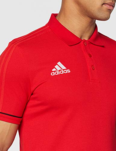 adidas Tiro17 Cotton Polo, Hombre, Rojo (Escarl/Negro/Blanco), M