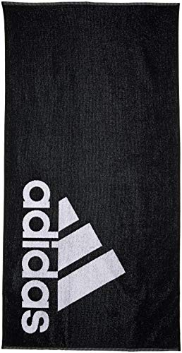 adidas Towel L Toalla de Playa, Unisex Adulto, Black/White, NS