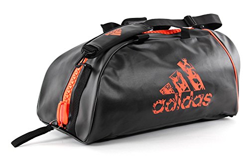 adidas Training 2in1 Bag Bolsa de Deporte, Unisex, Negro/Naranja, Talla única