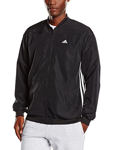 adidas Trainingsjacke Clima Base 3-Streifen Sudadera, Hombre, Negro-Negro, Medium