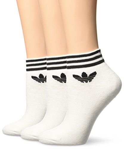 adidas Trefoil Ankle - Calcetines para hombre, color blanco, talla 43-46