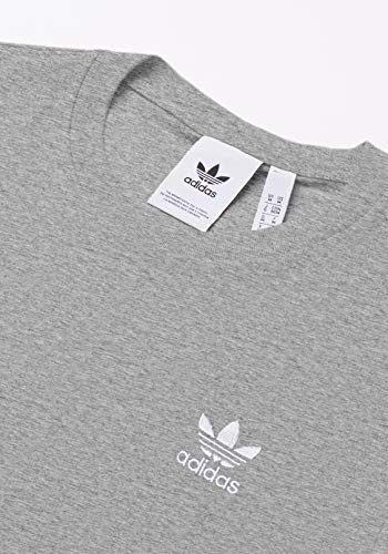 adidas Trefoil Essential tee Camiseta de Manga Corta, Hombre, Gris (Medium Grey Heather), M