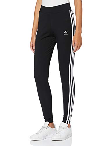 adidas Tres Bds Mallas, Mujer, Negro (Black/White), Tamaño del Fabricante 32