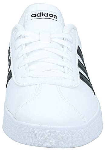 Adidas Vl Court 2.0 K, Zapatillas de deporte Unisex niños, Blanco (Ftwbla/Negbas 000), 38 EU