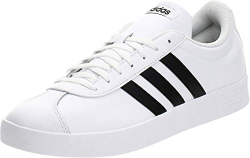 Adidas VL Court 2.0, Zapatillas para Hombre, Blanco (Footwear White/Core Black/Core Black 0), 44 EU