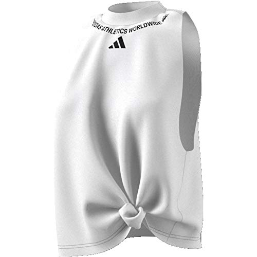 adidas W SL Graph tee Camiseta sin Mangas, Mujer, White, M