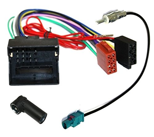 AERZETIX: Adaptador con ISO cables enchufes para antena de autoradio C1871C2830C2059