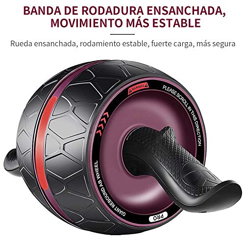 Afloia AB Roller Wheel AB Ruedas de Ejercicio para Abdominales, con Rodilleras Gruesas, Rueda de Fitness para Fortalecer el Vientre para Entrenamientos básicos