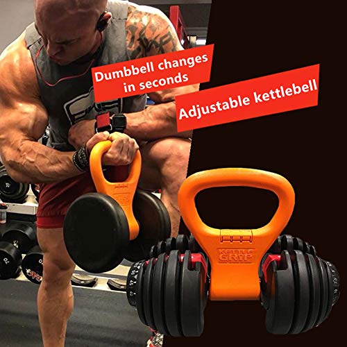 Agarre de pesas rusas ajustable para mancuerna, agarre de peso ajustable portátil gimnasio deporte fitness equipo