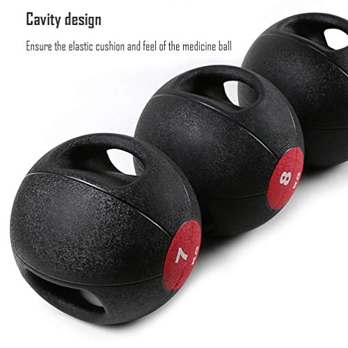 AGYH Pelota Medicinal Balón De Medicina Binaural, Bola De Fitness, Bola De Estiramiento De Gravedad, Equipo De Entrenamiento De Boxeo En Sentadillas para Levantamiento De Pesas, 3 Kg-10 Kg Opcional