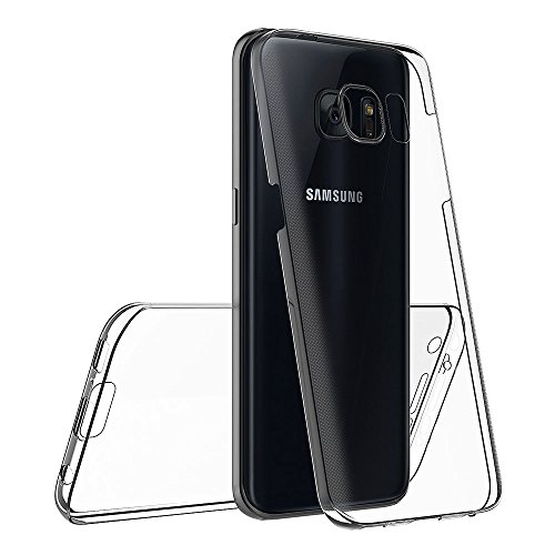 AICEK Funda Samsung Galaxy S7 Edge, Transparente Silicona 360°Full Body Fundas para Samsung S7 Edge Carcasa Silicona Funda Case (5,5 Pulgadas)