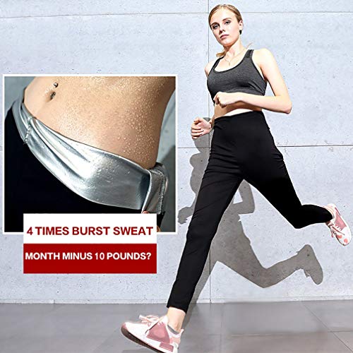 AidShunn Trajes de Sauna Pantalones para Adelgazar Pantalones para Adelgazar para Mujer Calentamiento Termal Neopreno Sudor Leggings para Entrenamiento Deportes Fitness-XL