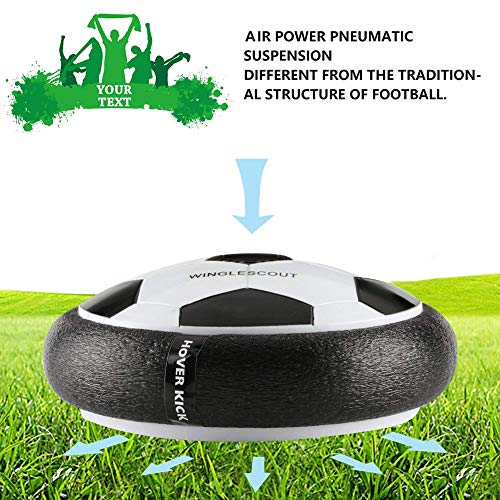 Air Hover pelota juguete Power Soccer con plástico espuma suave parachoques y LED de colores, Leuchten Glide Base de Entrenamiento de Fútbol Indoor & Outdoor con los padres, diversión Juego para niños