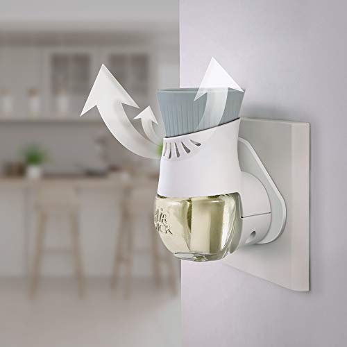 Air Wick Eléctrico Aparato y recambio de ambientador automático eléctrico, esencia para casa con aroma a White Bouquet - 1 Aparato y 1 Recambio