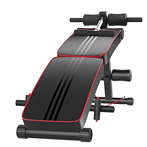 AJUMKER Bancos de Pesas Plegables, Banco de Pesas Ajustable, Multiusos, inclinación/declinación Entrenamiento, Ejercicio de piernas para Gimnasio en casa, Capacidad de 150 kg