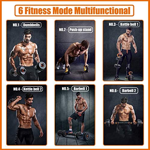 Ajustable Peso Pesas fijado for hombres y mujeres con Conexión manija de la varilla Kettlebells Kettlebells Base empuja hacia arriba el soporte for el gimnasio en casa Trabajo de Formación de salida s