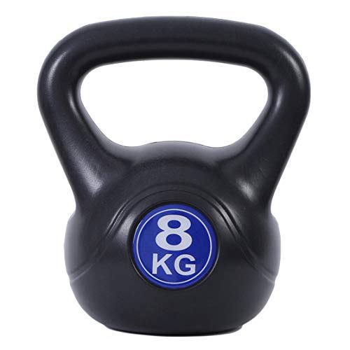 AKT Kettlebell Campana de la Caldera Hombres y Mujeres Entrenamiento de Fuerza Equipamiento Deportivo Profesional Gimnasio de Deportes Mancuernas del Hogar Entrenamiento con Pesas,8KG