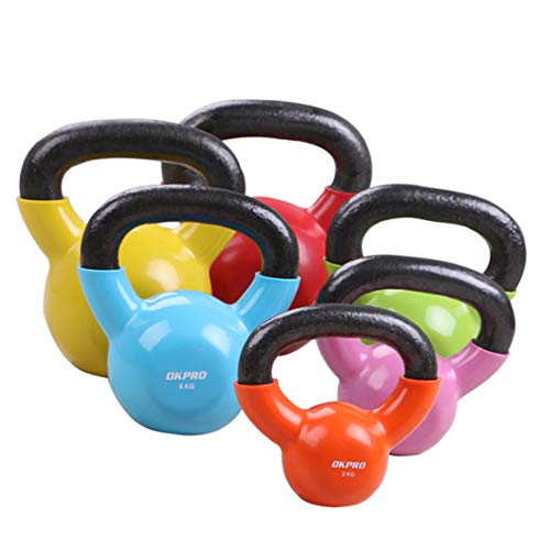 AKT Kettlebell Campana de la Caldera Profesión Entrenamiento Muscular Equipamiento Deportivo para el Hogar Pesas de Gimnasia Entrenamiento de Fuerza de Levantamiento de Pesas,2kg