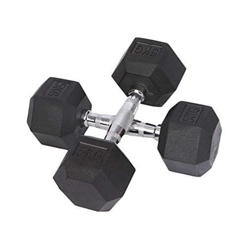 AKT Mancuernas Hexagonales de Goma 1 PC - 2.5kg a 15kg Inicio Gimnasio Fitness Ejercicio Entrenamiento Entrenamiento Equipo de Entrenamiento Entrenamiento Brazo Músculo Fitness,15kg