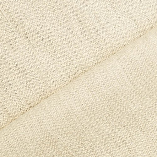 aktivstoffe (8,99€/m) Holmar - Tela 100% Lino - Prelavado - Translúcido - por Metro (Beige)