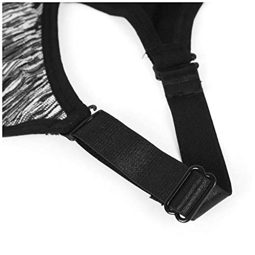 AKVQZAS Sujetador Deportivo Shockproof Cross Straps Running Gym Sport Bras Top Women Widen Hem Push Up Workout Fitness Yoga Crop Tops Brassiere
