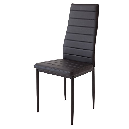 Albatros 2862 Milano Set de 2 sillas de Comedor, Negro