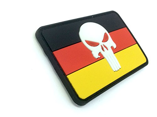 Alemania alemán bandera de El Castigador PVC Airsoft Patch, Glow In The Dark