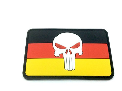 Alemania alemán bandera de El Castigador PVC Airsoft Patch, Glow In The Dark