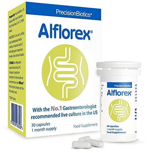 Alflorex® de PrecisionBiotics® | 30 cápsulas (suministro para 4 semanas) | Se ha demostrado que reduce la hinchazón, el dolor abdominal y los movimientos intestinales impredecibles.