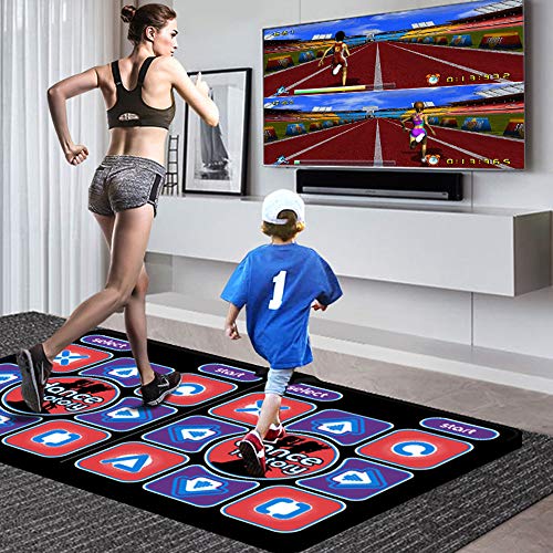 Alfombra de baile Inglesa 3D, Alfombra de Juego somatosensorial Interfaz HDMI HD Material de PU cómoda Manta de música Antideslizante, Consola de Juegos para Padres e Hijos