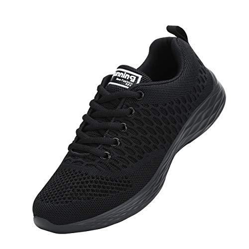 ALI&BOY Mujer Gimnasia Ligero Sneakers Zapatillas de Deportivos de Running para(40 EU, Negro/Negro)