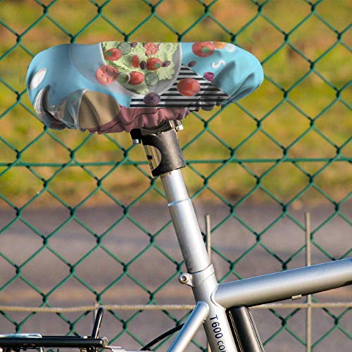 Alice Eva Funda de Asiento para ensaladas de Bicicleta Huevos de Leche Mancuernas Cuerdas de Ejercicio Protectora Resistente al Sol y la Lluvia Cojín de sillín de Bicicleta