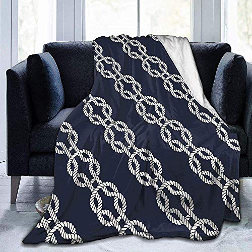 alice-shop Rope Dark Ultra-Soft Fleece Blanket Manta de Felpa de Terciopelo de Franela