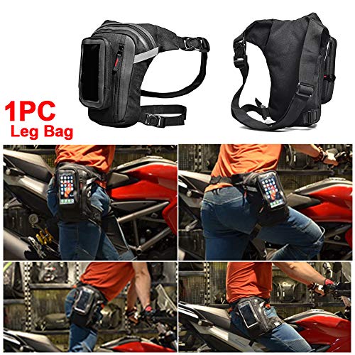 Alicer Outdoor Moto Pata Bolsa para Mujeres Multifunción Exterior Deportes de Pierna Bolsa Impermeable Ajustable con Cierre Rápido, tamaño 26,5 x 18 x 4 cm