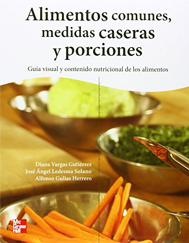 Alimentos comunes, medidas caseras y porciones: guía visual y contenido nutriciónal de los alimentos