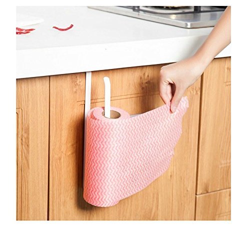 Alliebe rollo de papel toalla de papel titular dispensador bajo armario Rack soporte sin taladrar para cocina y baño