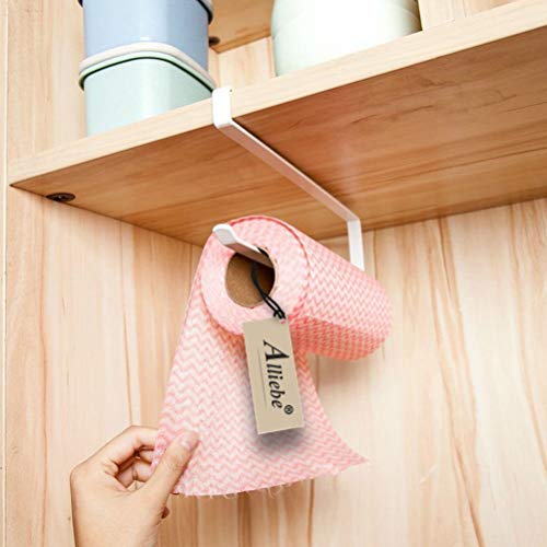 Alliebe rollo de papel toalla de papel titular dispensador bajo armario Rack soporte sin taladrar para cocina y baño