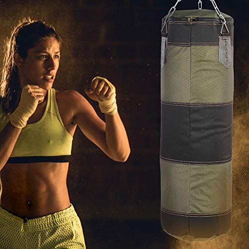 Alomejor Saco De Boxeo De Entrenamiento Saco De Boxeo Pesado Punching Inflable Saco De Entrenamiento Vacío Lucha Karate Punch Punching Sand Bag (120cm-Verde)