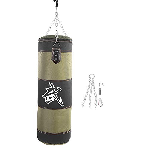 Alomejor Saco De Boxeo De Entrenamiento Saco De Boxeo Pesado Punching Inflable Saco De Entrenamiento Vacío Lucha Karate Punch Punching Sand Bag (120cm-Verde)