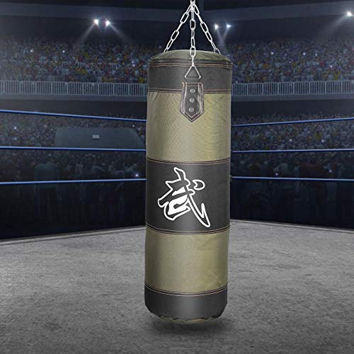 Alomejor Saco De Boxeo De Entrenamiento Saco De Boxeo Pesado Punching Inflable Saco De Entrenamiento Vacío Lucha Karate Punch Punching Sand Bag (120cm-Verde)