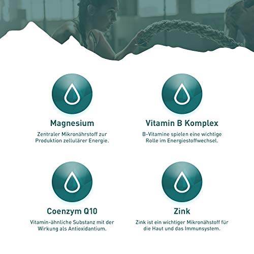 ALP SPORT multivitaminas y minerales con magnesio liquido vitamina C zinc selenio Vit E B complex B12 Q10 coenzima 14x25 ml ampollas bebibles suplementos deportivos
