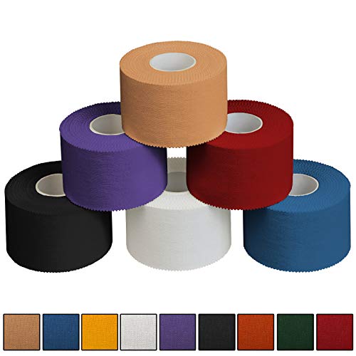 ALPIDEX 6 x Cinta Adhesiva Deportiva 3,8 cm x 10 m, Color:Colores Surtido