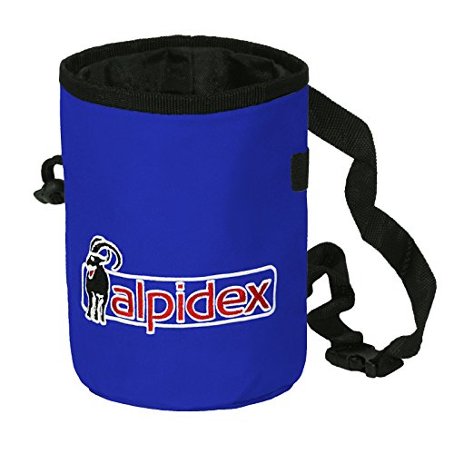 ALPIDEX Chalkbag, Incluyendo 3 x Chalk Ball 35 g, Color:Blue Night