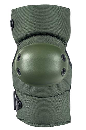 ALTA 53113.09 AltaCONTOUR- Codera de tela de nailon de cordura verde oliva, cierre alta, tapa flexible, redonda, verde oliva